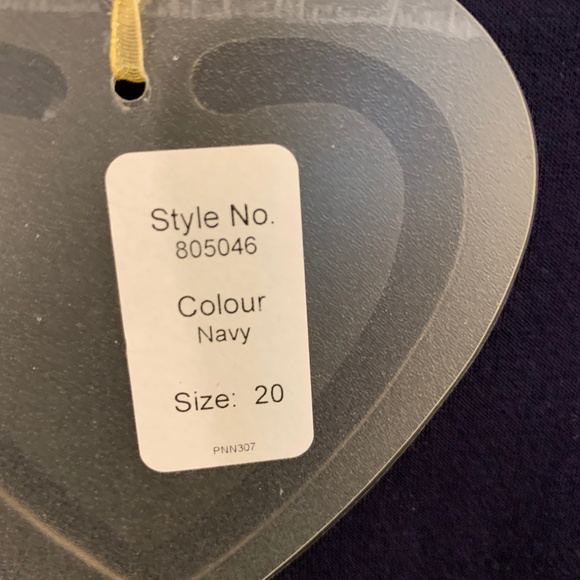 NWT-Club L Plus Dress W/ Kimono Sleeves - Navy/ 20 - Picture 3 of 4